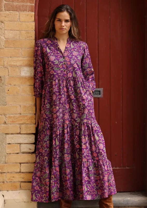 Amethyst Tiered Maxi Dress performance