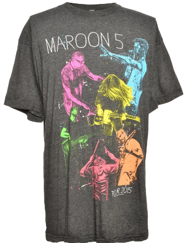 Maroon 5 Black Band T-shirt - L