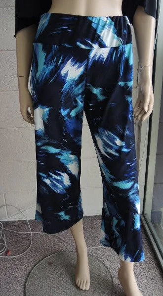 Shelz Printed Stretch Culottes (sizes 14 - 34) Disco