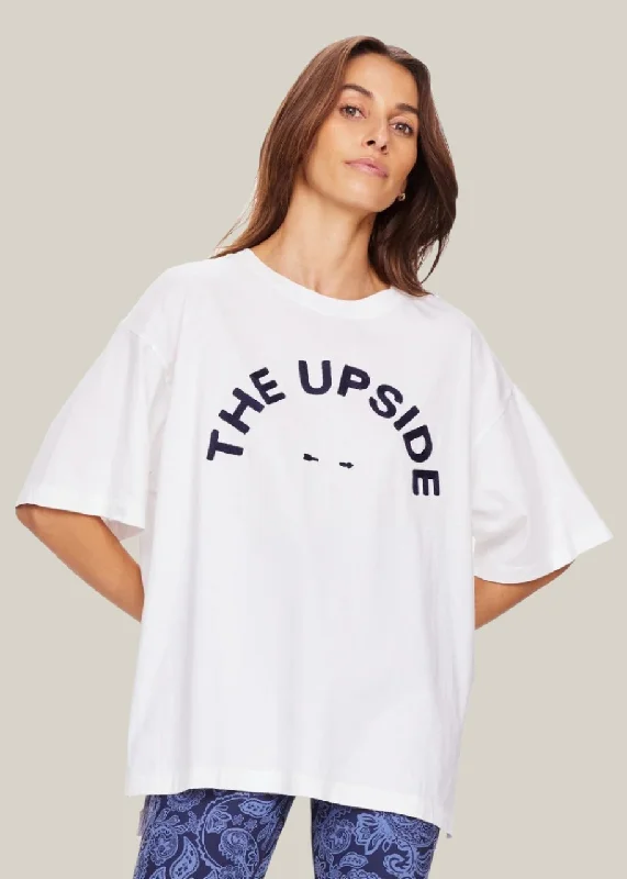 Laura S/S Tee White Elegant Women's 