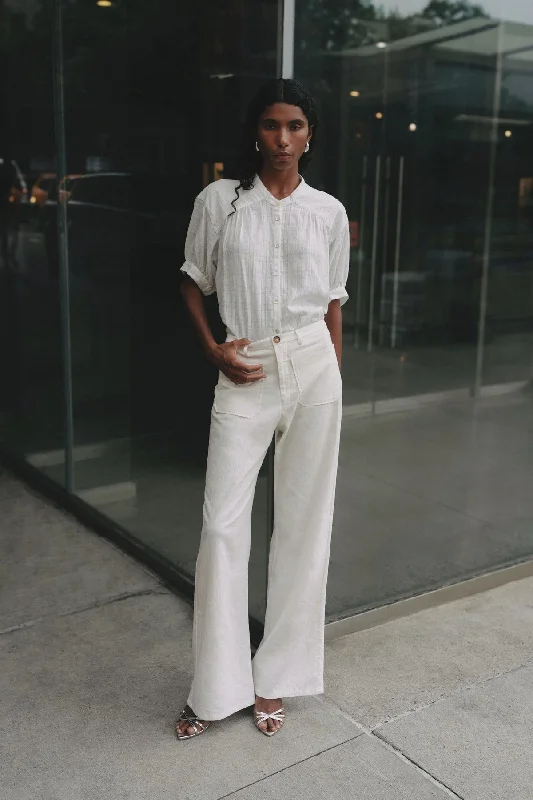 Paige Linen Pants - Bone Vacation