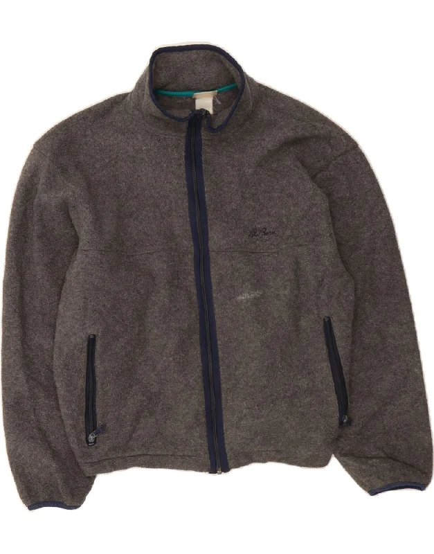 L.L.BEAN Womens Fleece Jacket UK 18 XL Grey Earthy Women's Hemp - based