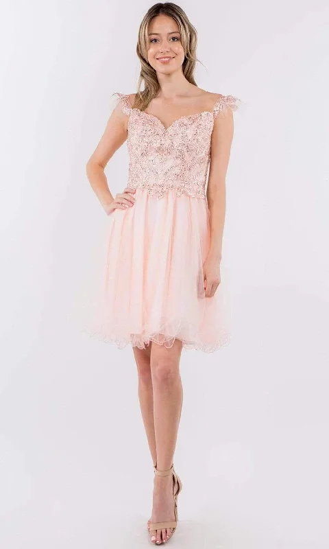 Elizabeth K - GS1966 Flutter Strap Embroidered A-Line Dress Artistic Women's Avant - Elizabeth K - GS1966 Flutter Strap Embroidered A-Line Dress Artistic Women's Avant -