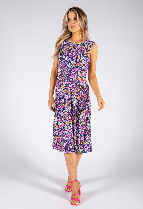 Floral Pop Dress Luxurious Women's High -  end