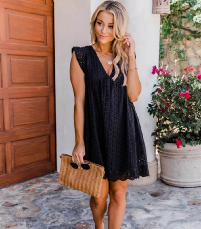 A-Line Lace Jacquard V-neck Hollow Pocket Mini Dress (10 colors) Dynamic Women's Moto A-Line Lace Jacquard V-neck Hollow Pocket Mini Dress (10 colors) Dynamic Women's Moto