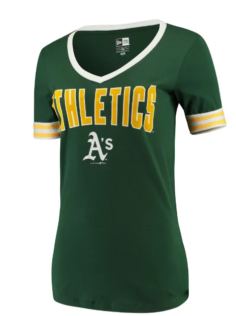 NEW ERA OAKLAND A'S WOMENS V NECK Hip Women's Urban