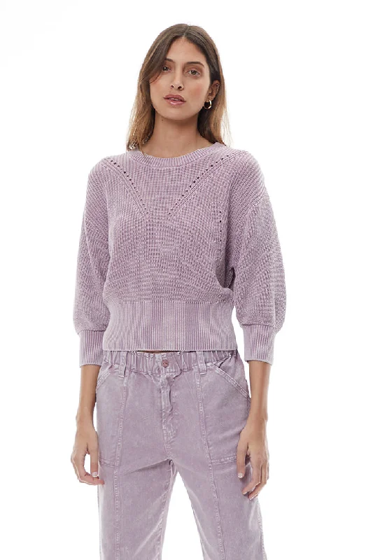 Marcelyn Sweater // Elderberry Mineral ~ NO RETURNS Dapper Women's Bow - adorned