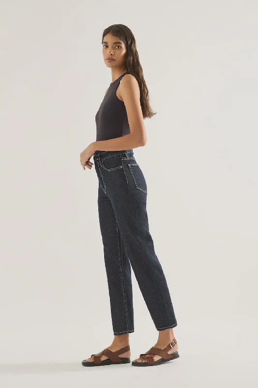 Zoe High Straight Crop - Rinse Bohemian Women's Free