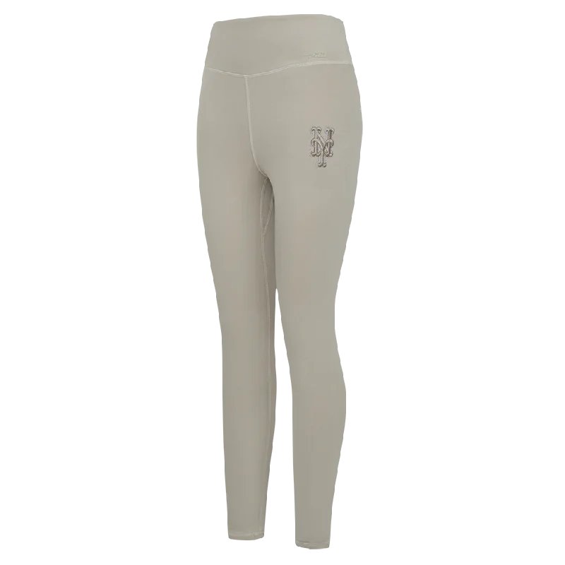 MLB NEW YORK METS NEUTRAL WOMEN'S JERSEY LEGGING (TAUPE)