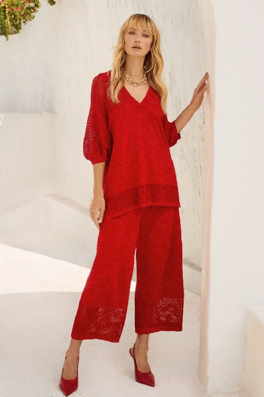 Joseph Ribkoff Culotte 251915-RD Radiant Red Youthful Women's Pop