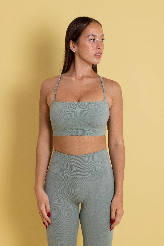 STRAPPY CROP Sleek Women's Metallic