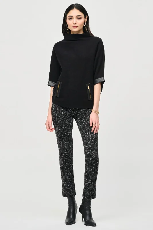 Joseph Ribkoff Pant 243266 Black/Grey Feminine Women's Style 