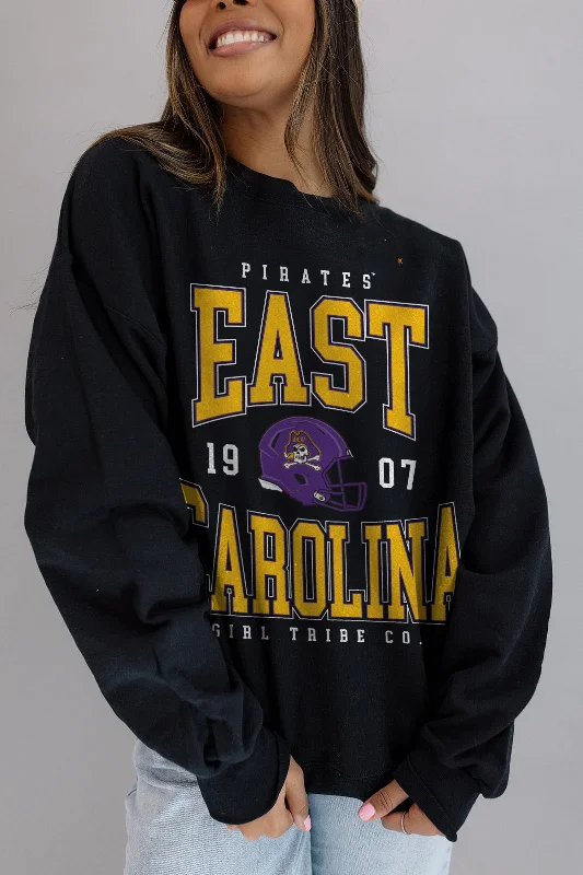 East Carolina University: ECU Helmet Sweatshirt Cool Women's Distressed