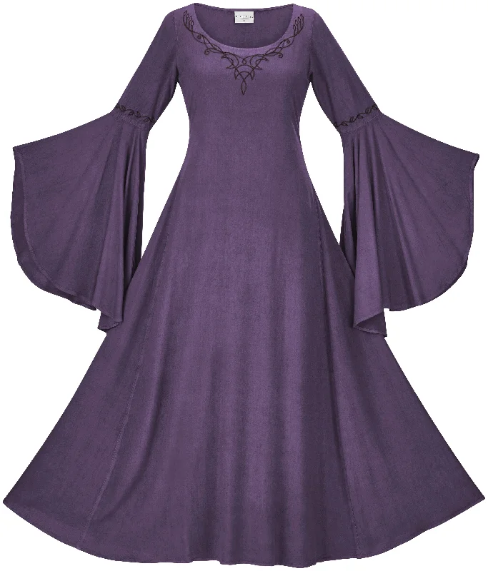 Arianrhod Maxi Limited Edition Midnight Lavender Artistic Women's Hand - painted