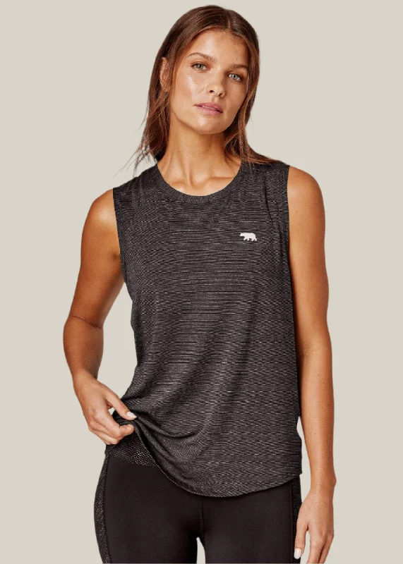Dial it up workout tank Black Traditional Women's Wool