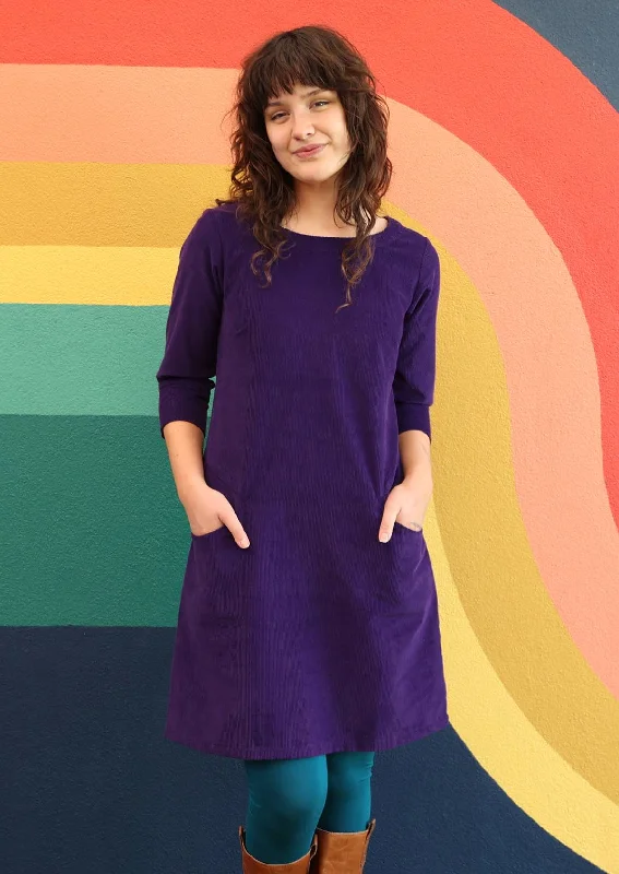 Jamie Corduroy Dress Parachute Purple Cool Women's Distressed