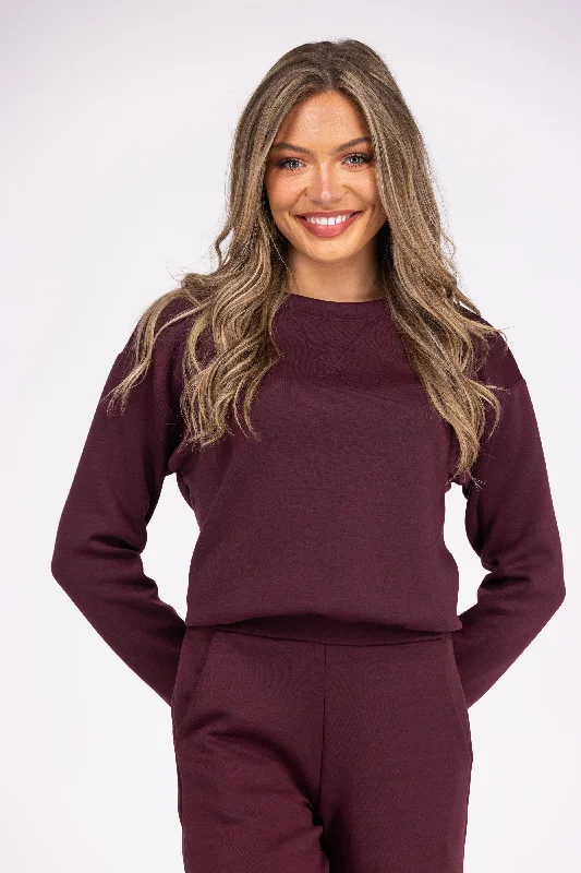 Relax Queen Women's Knit Long Sleeve Lounge Top Laid - back Women's Vibe