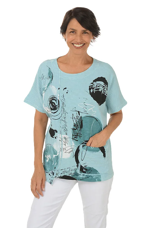 Tempo Ribbed Pocket Short Sleeve Top Refined Women's Classic 