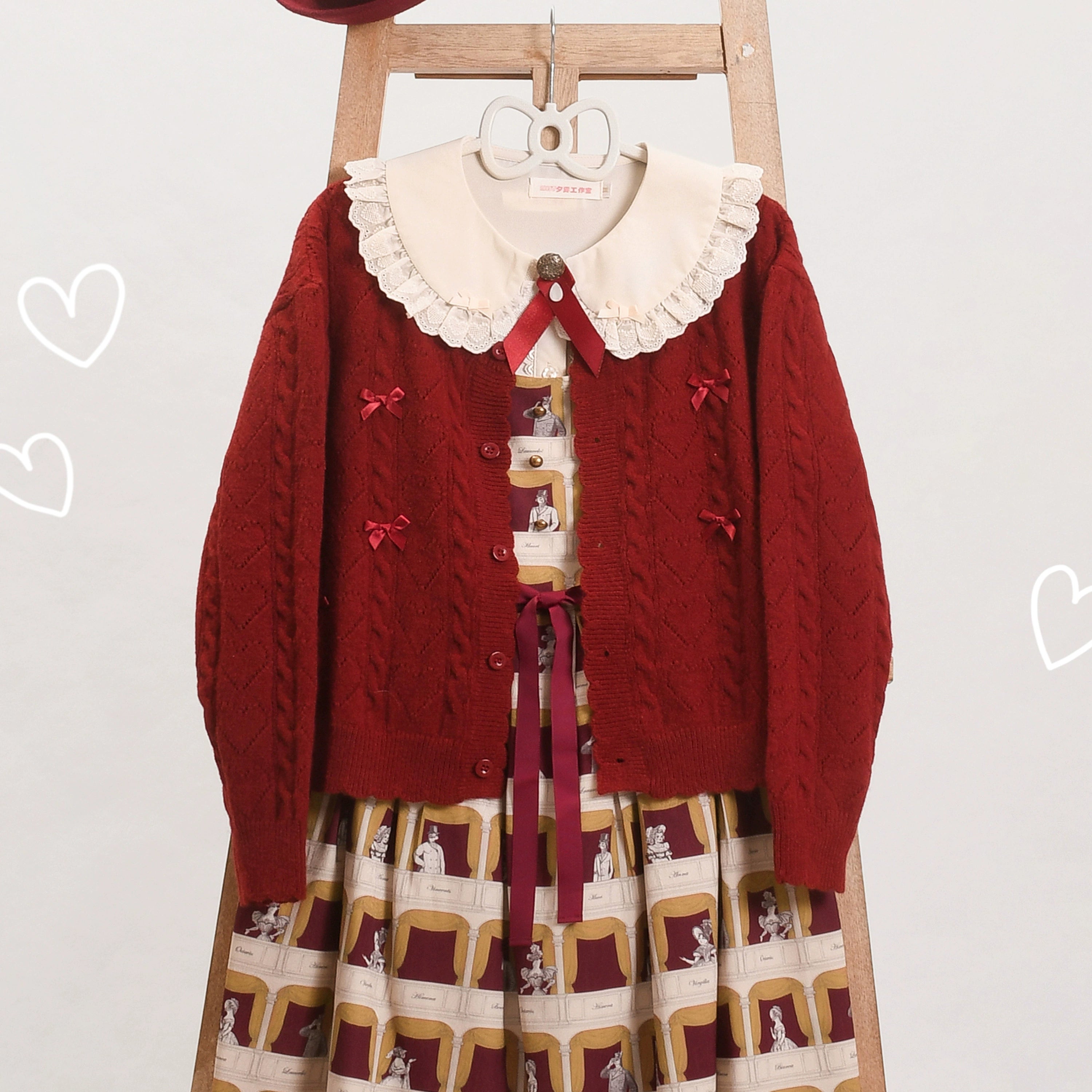 Happy Heart Cardigan Relaxed Women's 