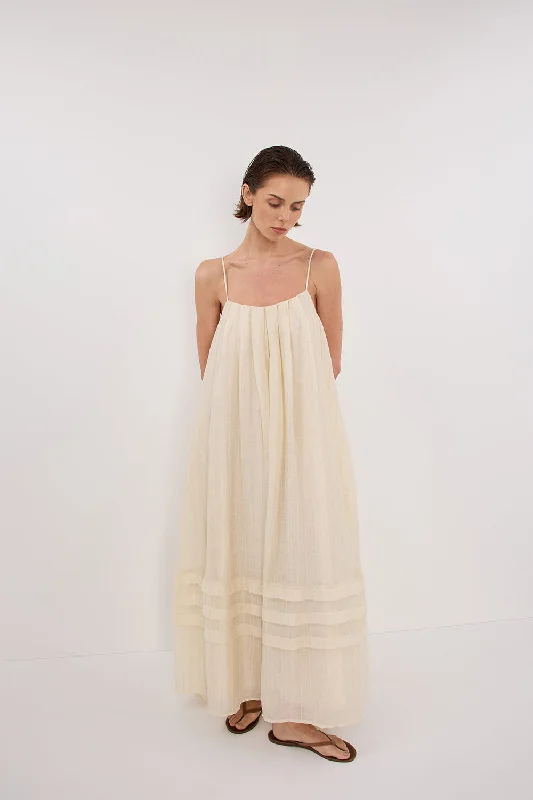 TAHITI LEMON MIDI DRESS Sophisticated Women's 