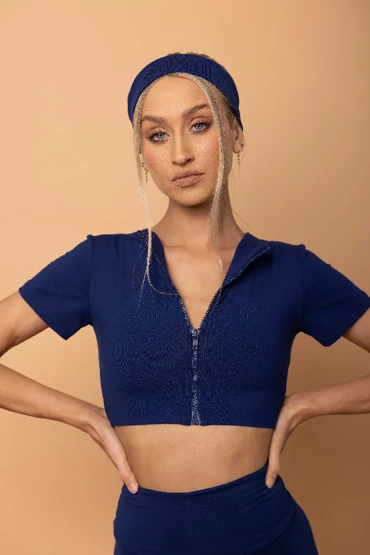 ZIPPED CROPPED TEE Relaxed Women's 