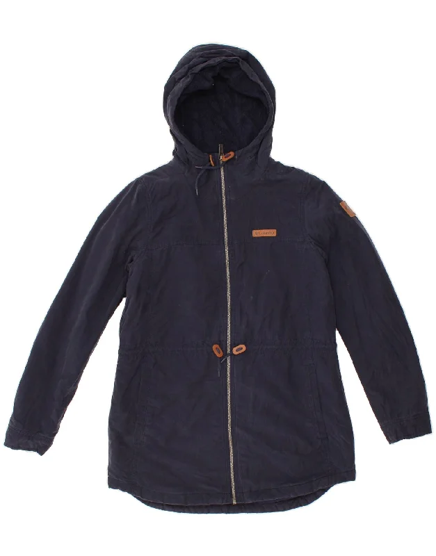 COLUMBIA Womens Hooded Windbreaker Jacket UK 10 Small Navy Blue Cotton Elegant Women's COLUMBIA Womens Hooded Windbreaker Jacket UK 10 Small Navy Blue Cotton Elegant Women's