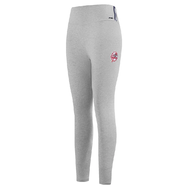 MLB NEW YORK YANKEES MASHUP WOMEN'S JERSEY LEGGING (HEATHER GREY)