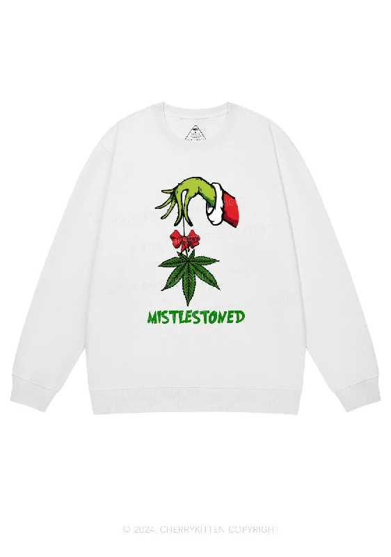 Christmas Mistlestoned Y2K Sweatshirt Cherrykitten