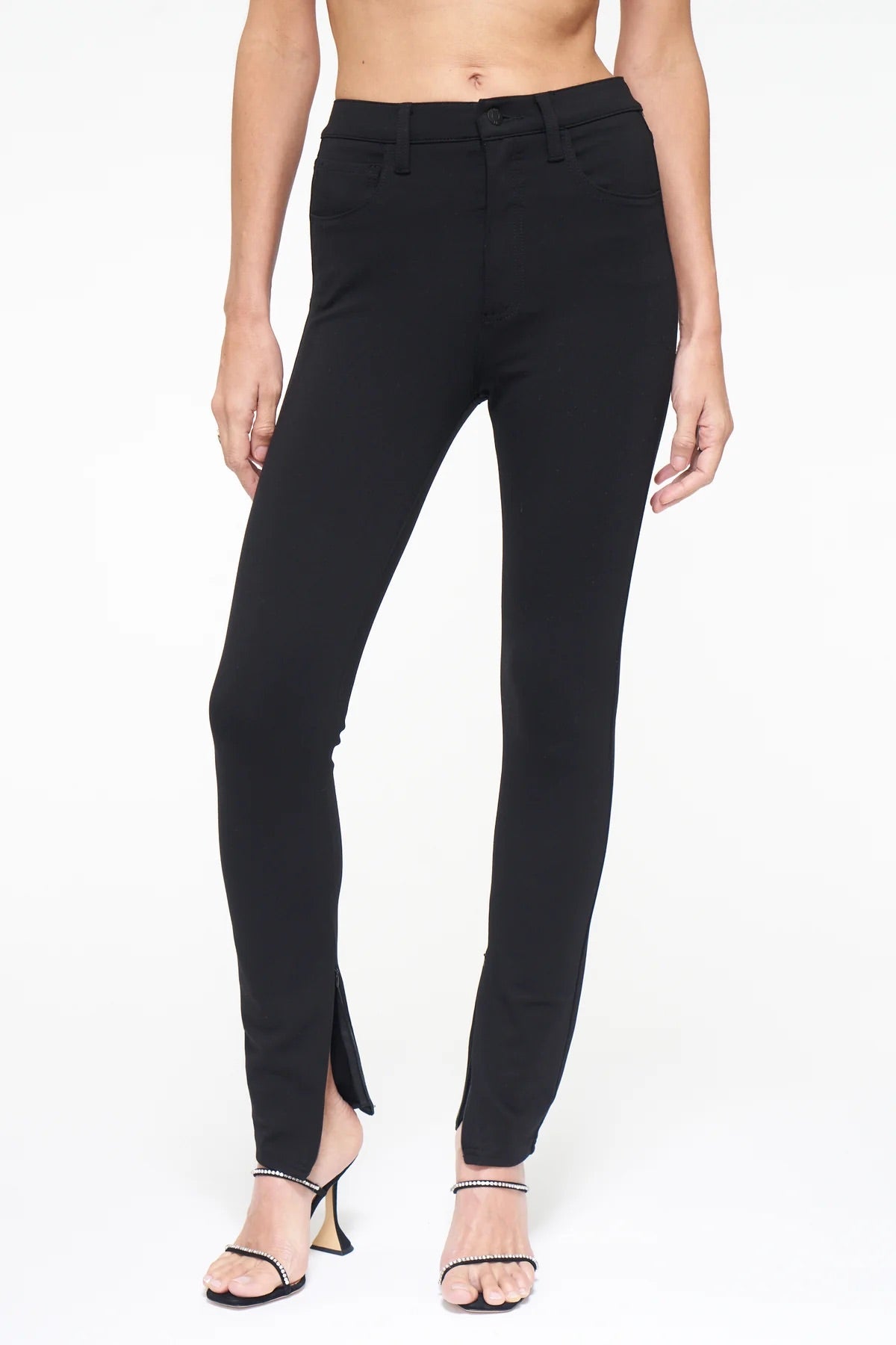Pistola Kendall High Rise King Scuba with Zippers - BLACK Artistic Women's Avant - 