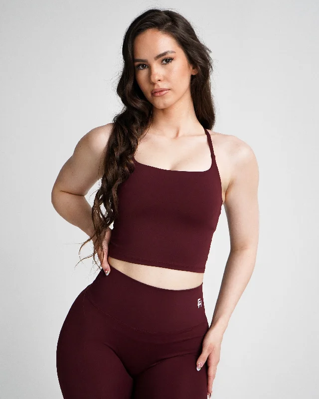 Impact Tank Top - Wine Earthy Women's Hemp - based