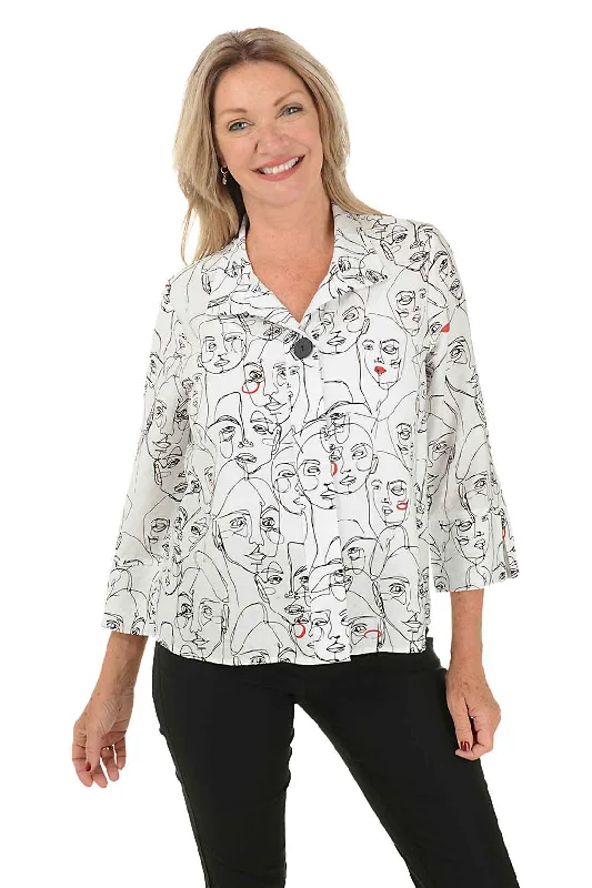 Portraits Button-Front Shirt