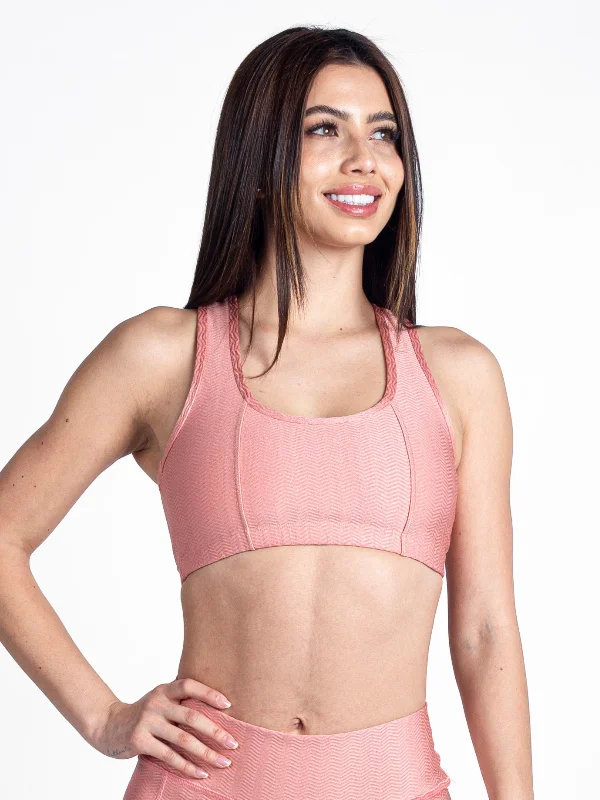 Monogram Racerback Top-Rose