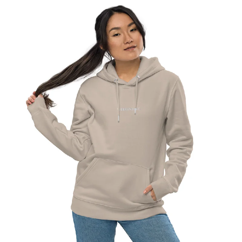 Weekending Embroidered Essential Eco Hoodie Minimalist Women's Casual