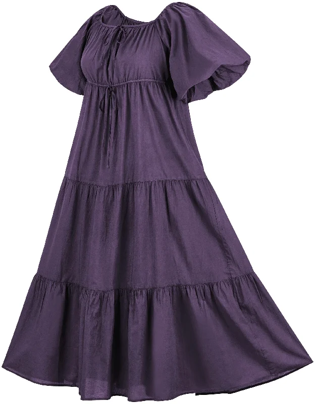 Belle Maxi Chemise Limited Edition Midnight Lavender Sustainable Organic