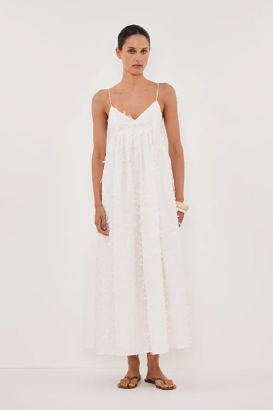 PALOMA WHITE BABYDOLL MIDI DRESS Refined Women's Classic 