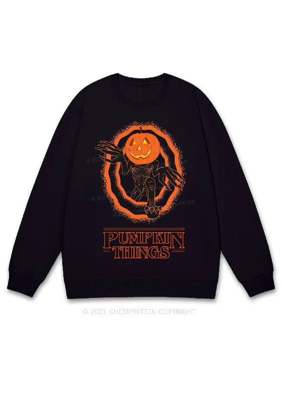 Pumpkin Things Halloween Y2K Sweatshirt Cherrykitten