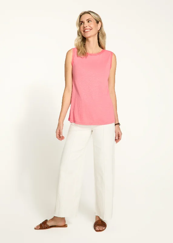 Boat Neck Cami, Coral