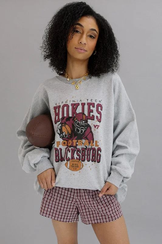 Virginia Tech: Hokies Football Retro Sweatshirt Refined Women's Classic 