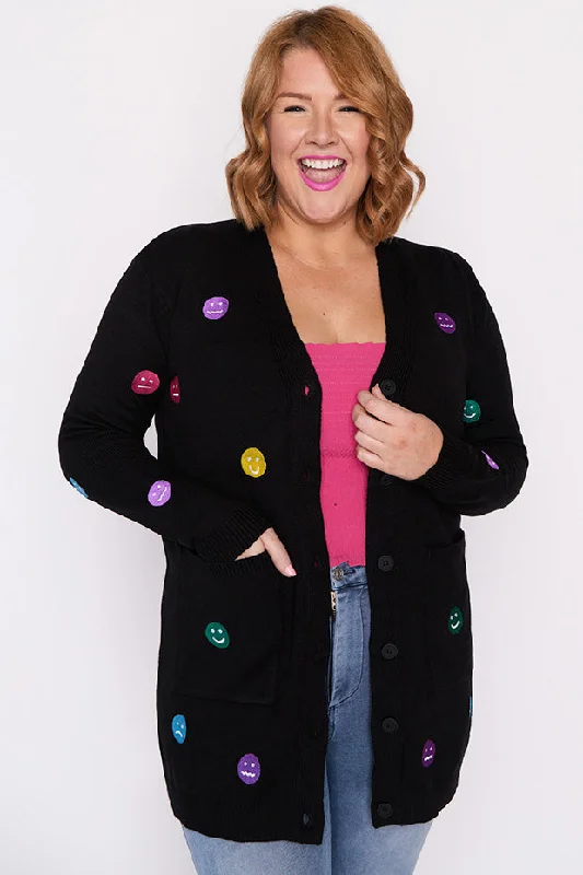Angela Black All the Feels Cardi Sporty Women's Tennis