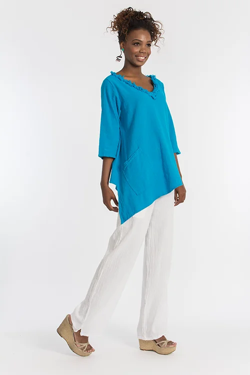 Lisa Pant - Classic with 2 Pockets! 100% Cotton Gauze Hip Women's Retro
