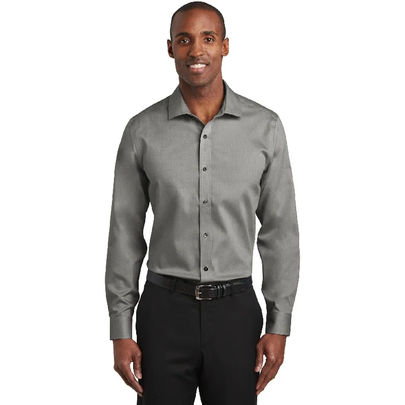 CLOSEOUT - Red House Slim Fit Pinpoint Oxford Non-Iron Shirt