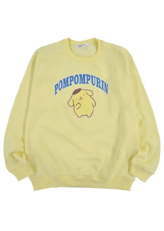 Sanrio Pompompurin Logo Pullover Cashmere