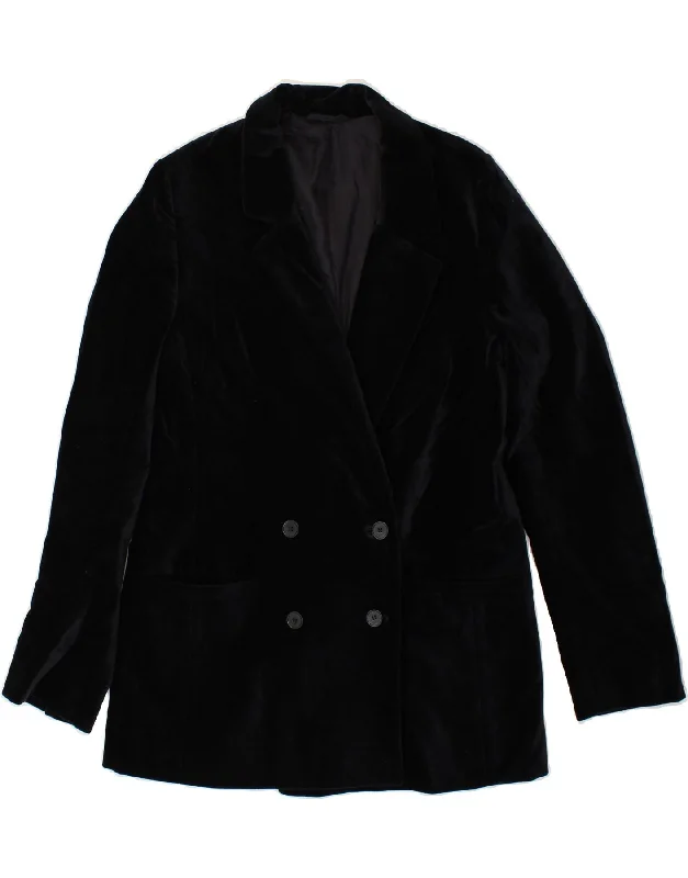 COS Womens Velvet Double Breasted Blazer Jacket EU 38 Medium Black Cotton Refined Women's Classic COS Womens Velvet Double Breasted Blazer Jacket EU 38 Medium Black Cotton Refined Women's Classic