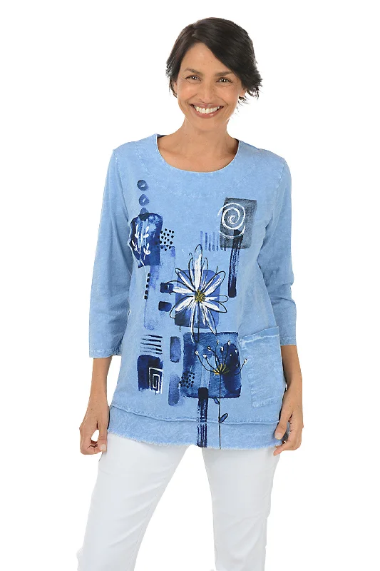 Lily Mineral Wash Frayed Tunic Relaxed Women's Beachy
