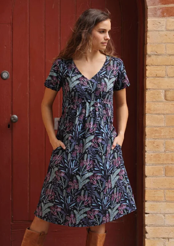 Etta Dress Obsidian Refined Women's Hand - crafted