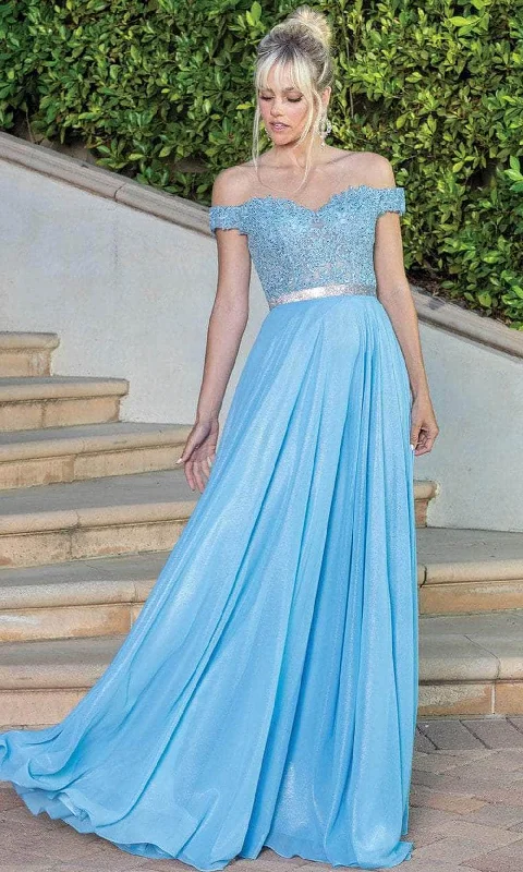 Dancing Queen 4222 - Off- Shoulder A-line Gown French