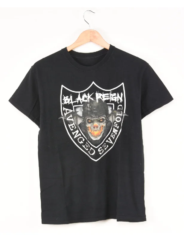 Avenged Sevenfold Old Printed T-shirt - S Sleek Women's 