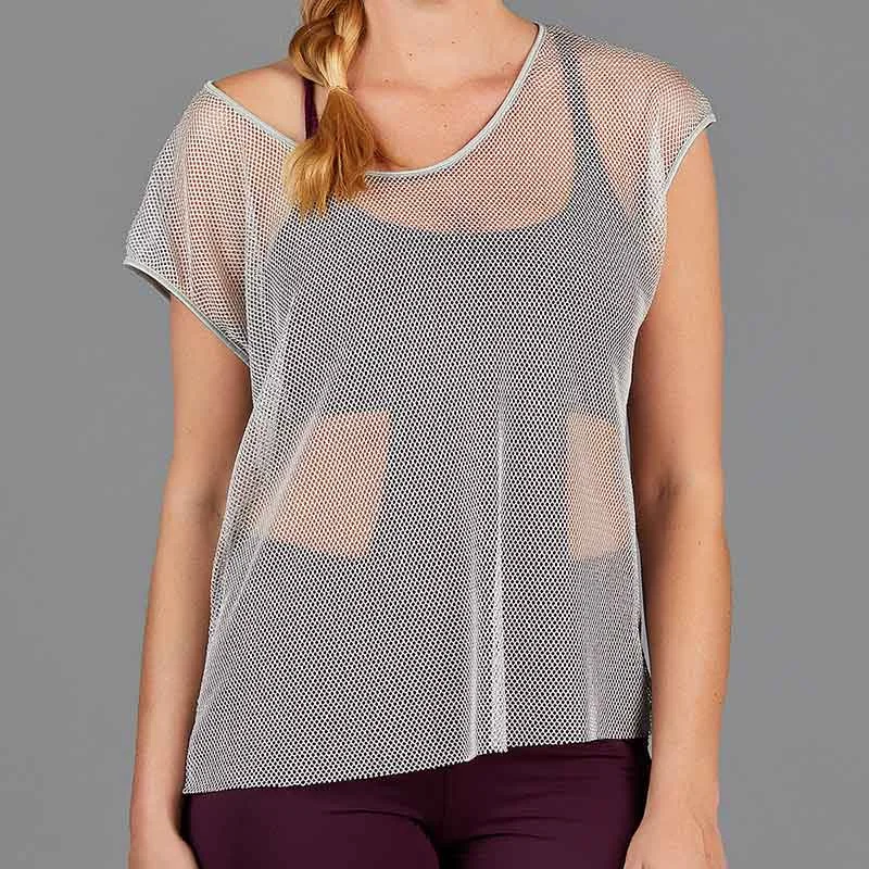 Djali Mesh Layer Tee (silver) Refined Women's 