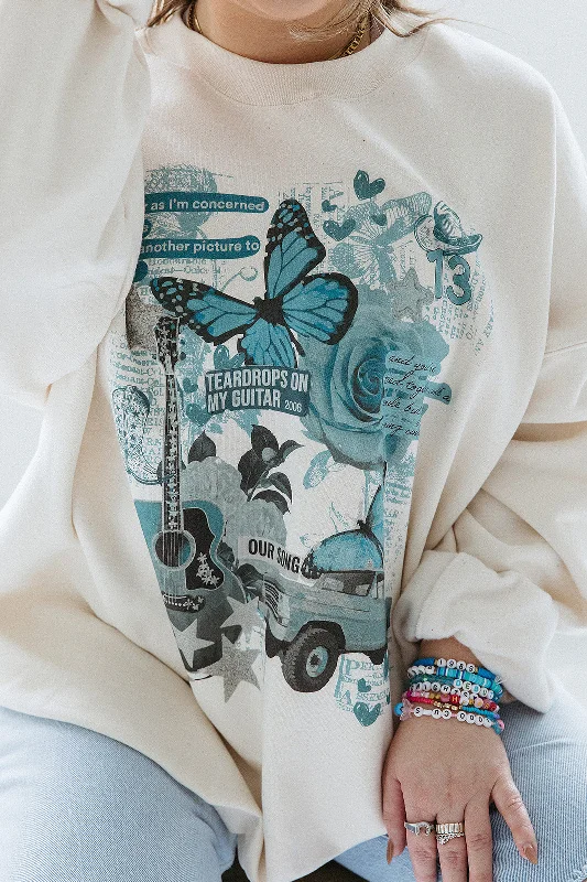 Debut Collage Sweatshirt Monochromatic Office Style
