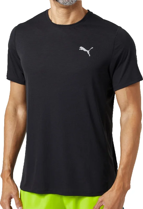 Puma Run Favourite Velocity Short Sleeve Mens Running Top - Black